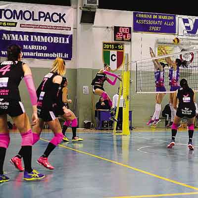 Una schiacciata di Alice Bocchino nel match vinto la scorsa settimana contro il Vero Volley Monza
